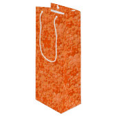 Verspreide bloemen, Oranje-WINE GIFT BAG Wijn Cadeautas (Voorkant Gekanteld)