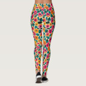 Verspreide Bloemige Liefde Leggings (Achterkant)