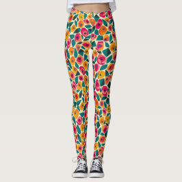 Verspreide Bloemige Liefde Leggings