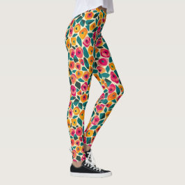 Verspreide Bloemige Liefde Leggings
