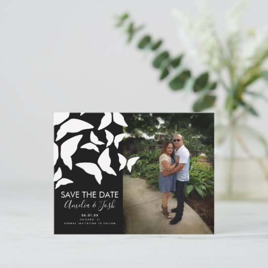 Verspreide Butterflies sparen het Briefkaart van d (Staand voorkant)