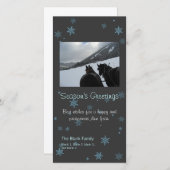 verspreide de fotokaart van de feestdagenkaart (Voorkant / Achterkant)