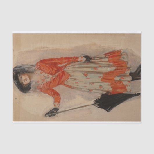 Verspreide draden door Clarence Underwood Tissuepapier (Voorkant)