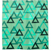 Verspreide driehoeken douchegordijn (Voorkant)