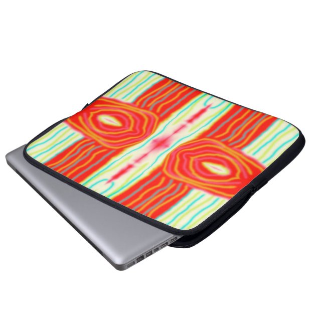 Verspreide, dubbele doedelen. laptop sleeve (Voorkant onderkant)