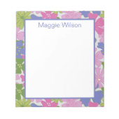 Verspreide Floral-Blocnote Notitieblok (Voorkant)