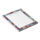 Verspreide Floral Deep Hues Blocnote (Schuin)