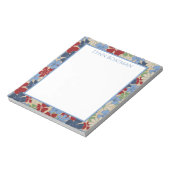 Verspreide Floral Deep Hues Blocnote (Linkerzijde)