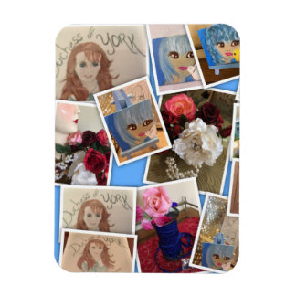 Verspreide foto's magneet