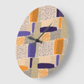 Verspreide geometrische lijnen: Abstracte kunst Grote Klok (Hoek)