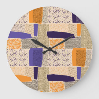Verspreide geometrische lijnen: Abstracte kunst Grote Klok