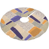 Verspreide geometrische lijnen: Abstracte kunst Kerstboom Rok (Gekanteld)