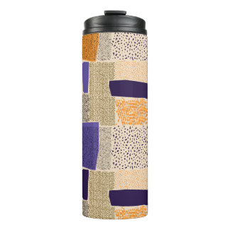 Verspreide geometrische lijnen: Abstracte kunst Thermosbeker