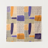 Verspreide geometrische lijnen: Abstracte kunst Wandkleed (Voorkant (horizontaal))