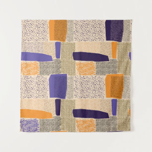 Verspreide geometrische lijnen: Abstracte kunst Wandkleed