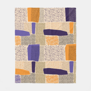 Verspreide geometrische lijnvormen. Abstracte acht Fleece Deken