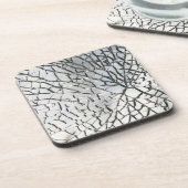 Verspreide glastextuur bier onderzetter (Linkerzijde)