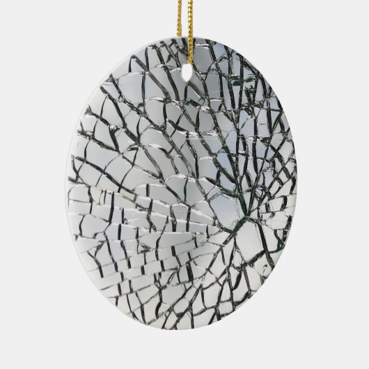 Verspreide glastextuur keramisch ornament (Rechts)