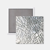 Verspreide glastextuur magneet (Voorkant / Achterkant)