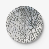 Verspreide glastextuur papieren bordje (Voorkant)