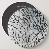 Verspreide glastextuur ronde button 6,0 cm (Voorkant /achterkant)