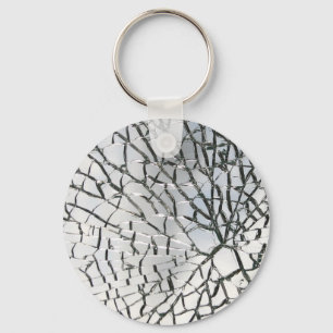 Verspreide glastextuur sleutelhanger