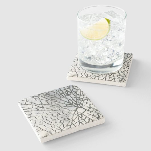 Verspreide glastextuur stenen onderzetter (Zijkant)