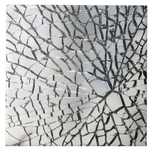 Verspreide glastextuur tegeltje (Voorkant)