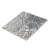 Verspreide glastextuur tegeltje (Zijkant)