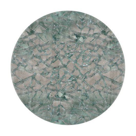 Verspreide glazen blik snijplank (Voorkant)