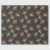 Verspreide gloeiende vuurvliegjes bij nacht cadeaupapier (Vlak)