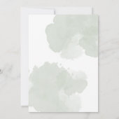 Verspreide groene bladeren met Hajj Mubarak-berich Notitiekaartje (Achterkant)