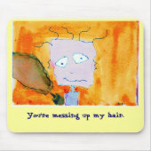 Verspreide haarmousepad muismat (Voorkant)