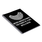 Verspreide halsband RBG, Ruth Bader GINSBURG femin Notitieboek (Rechterzijde)