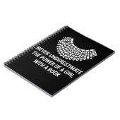 Verspreide halsband RBG, Ruth Bader GINSBURG femin Notitieboek (Linkerzijde)