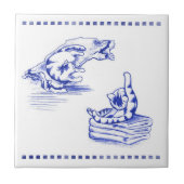 Verspreide handdoeken Kitty Cat Badkamer Toile Loo Tegeltje (Voorkant)