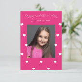 Verspreide harten Classroom Valentijn Kaart (Staand voorkant)