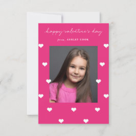 Verspreide harten Classroom Valentijn Kaart