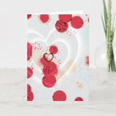 Verspreide harten feestdagen kaart (Voorkant)