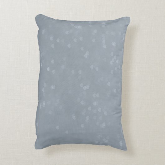 Verspreide harten knuffelen decoratief kussen (Achterkant (Verticaal))