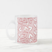 Verspreide harten matglas koffiemok (Links)