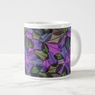 Verspreide herfst laat Paars groen en roze Grote Koffiekop
