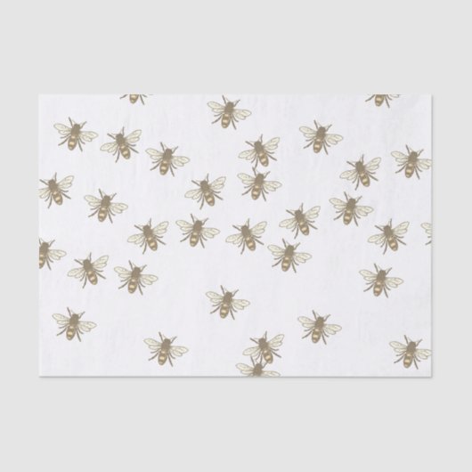 Verspreide honingbijen  Bee Honey Gift Wrap Tissuepapier (Voorkant)