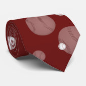 Verspreide honkbal | Sportcadeau Stropdas (Opgerold)