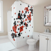 Verspreide kaarteenheden douchegordijn (In situ)