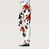 Verspreide kaartsuites leggings (Links)