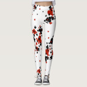 Verspreide kaartsuites leggings (Voorkant)