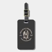 verspreide liefde bagagelabel (Voorkant verticaal)