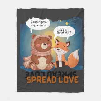 verspreide liefde fleece deken