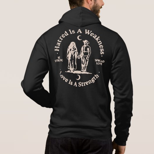 verspreide liefde hoodie (Achterkant)